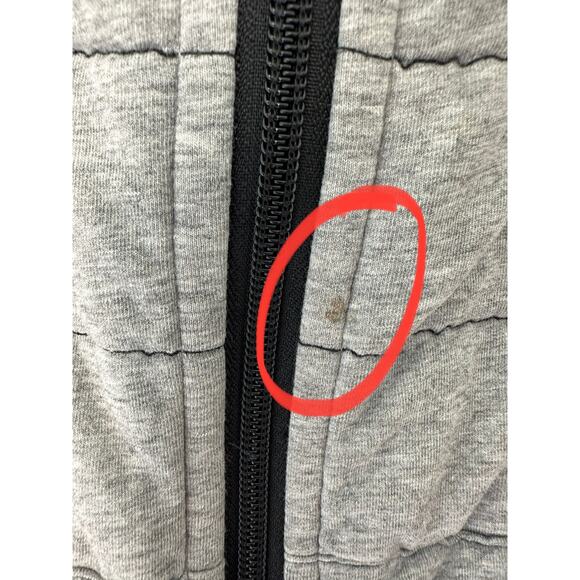 Lululemon Black Gray Reversible Lightweight The Bomb Bomber Jacket Size 4 - Picture 7 of 15